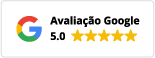 Avaliação Google 5.0 com estrelas amarelas